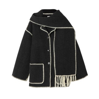 Fringed WoolBlend Jacket 810 Totême  A good cosy coat is an indisputable wardrobe staple  particularly when you live in...