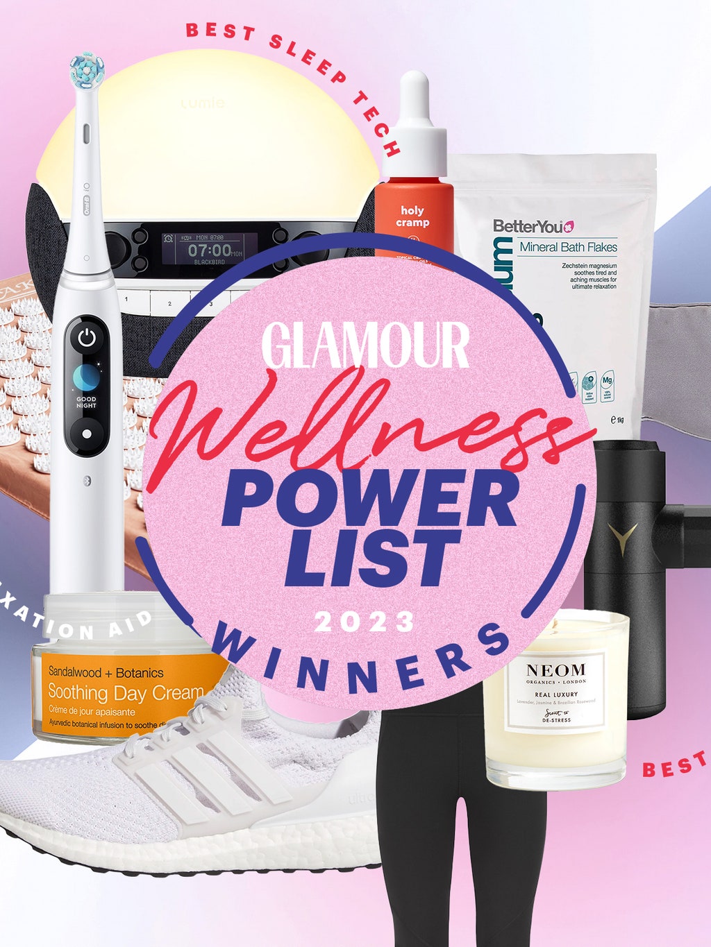 The winners of the GLAMOUR Wellness Power List 2023 are here! We reveal the 56 best products and brands across health, fitness and self-care